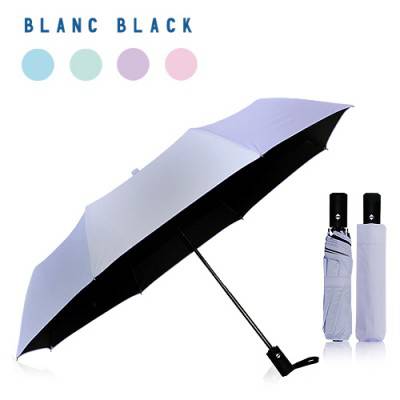 블랑블랙 3단 완전자동 파스텔 암막 우양산 4COLOR