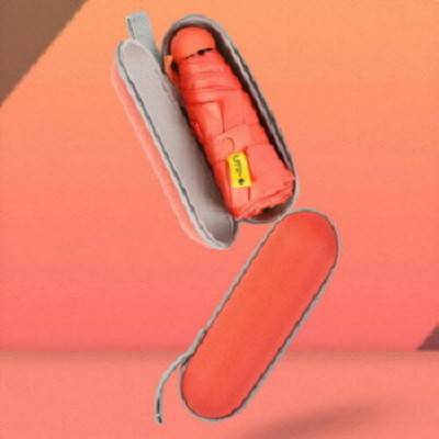 에코라이프 UV차단 5단 미니 암막 케이스 포켓우산 CA714