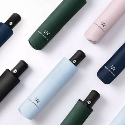 3단 자동 우산 UV우산 원터치 우산 양산 휴대용 3단 우산