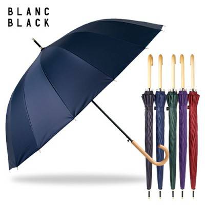 블랑블랙 60 16k 우드핸들 컬러암막 장우산 5COLOR