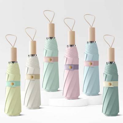 레일라 8K 3단 수동 양우산 (UV 자외선 차단 UPF50+/칼라암막/우드 손잡이)