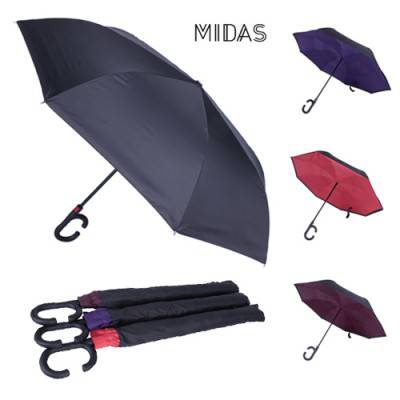 MIDAS 60 거꾸로 자동 솔리드 우산