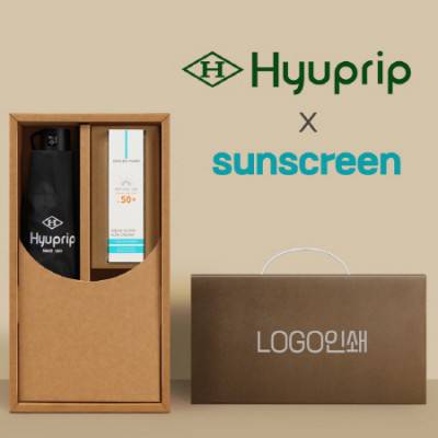 협립3단심플수동우산+선크림-세트