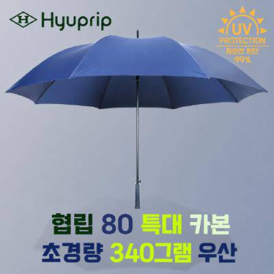 협립80 특대카본 초경량 340그램 우산