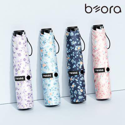 BOR 인쇄우산 056 테스지 꽃송이 초경량 우양산