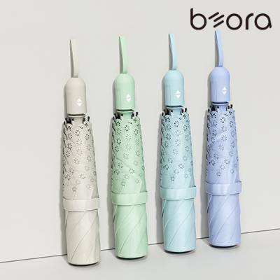 BOR 무지 인쇄우산 057 플라워 펀칭 자동 우양산